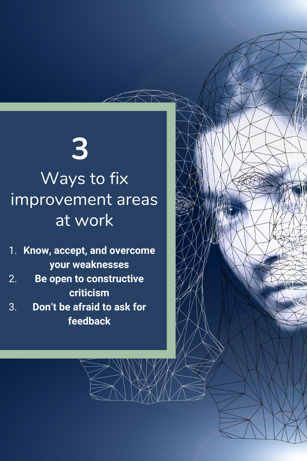3 Ways to fix improvement areas at work pinterest post